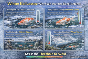 Why Koi Die in Winter: Temperature Swings, Shallow Ponds, and Cold Stress